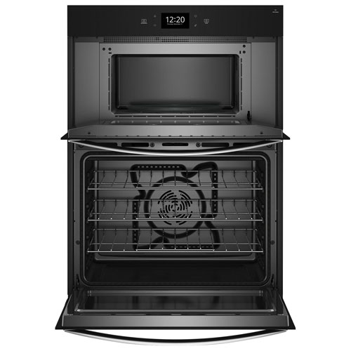 Whirlpool 30" 6.4 Cu. Ft. True Convection Electric Combination Wall Oven - Stainless Steel
