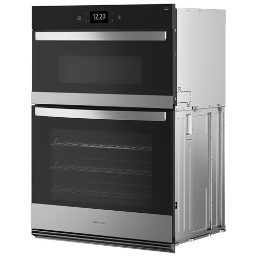 Whirlpool 30" 6.4 Cu. Ft. True Convection Electric Combination Wall Oven - Stainless Steel