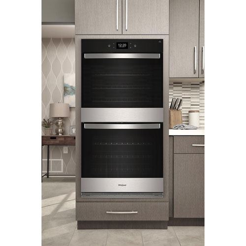 Whirlpool 27" 8.6 Cu. Ft. Self-Clean True Convection Electric Double Wall Oven - Stainless Steel
