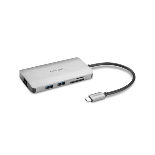 Concentrateur mobile sans pilote USB-C 8-en-1 de Kensington - Gris cosmique