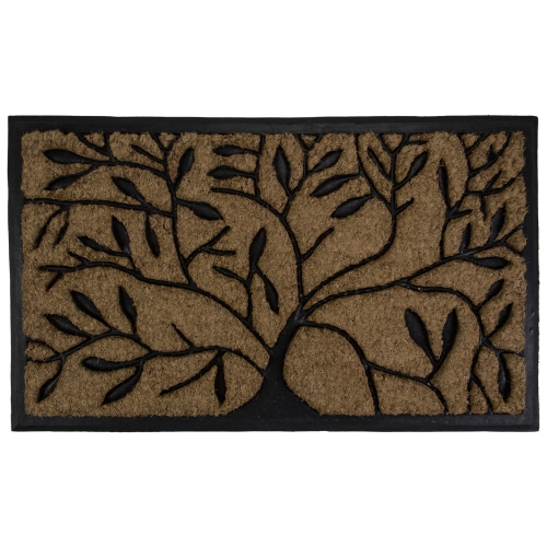 Tree of Life Rectangular Coir Door Mat 29.5" x 17.75"