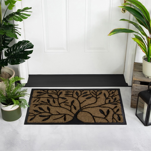 Tree of Life Rectangular Coir Door Mat 29.5" x 17.75"