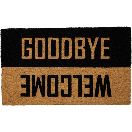 Natural Coir "Welcome Goodbye" Outdoor Doormat 18" x 30"