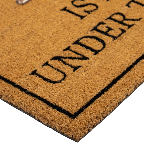 Key is Not Under the Mat Coir Outdoor Doormat 18" x 30"