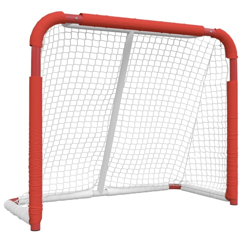 VIDAXL  Hockey Goal Red And White 137X66X112 Cm Polyester