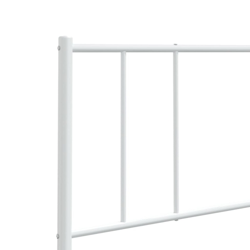 vidaXL Metal Headboard White 100 cm