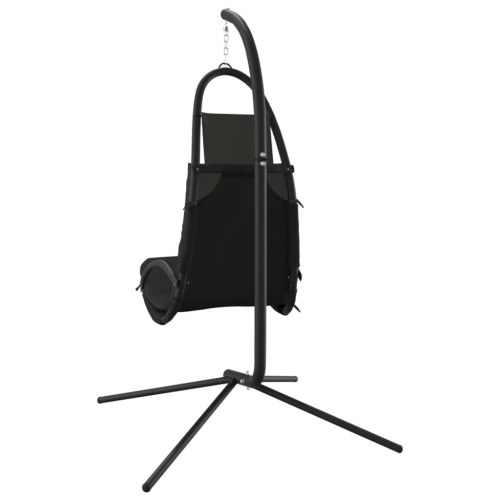 vidaXL Garden Swing Chair with Cushion Dark Grey Oxford Fabric&Steel