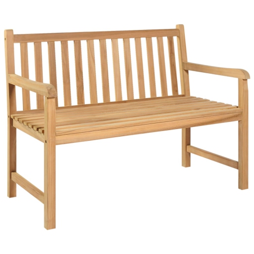 VIDAXL  Garden Bench 114 Cm Solid Teak Wood
