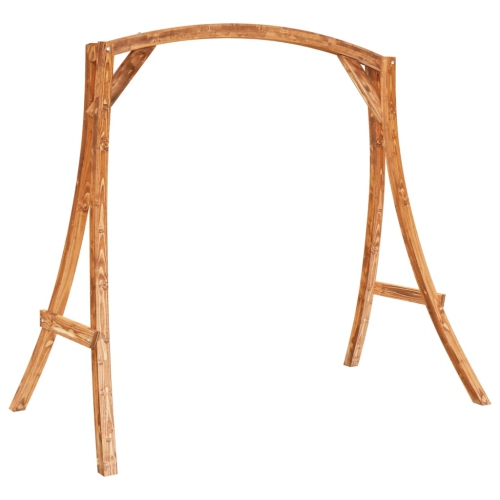 vidaXL Swing Frame Solid Bent Wood with Teak Finish