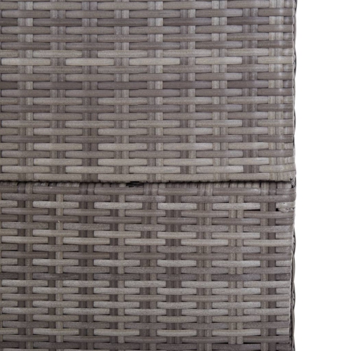 vidaXL Garden Storage Box Grey 150x100x100 cm Poly Rattan