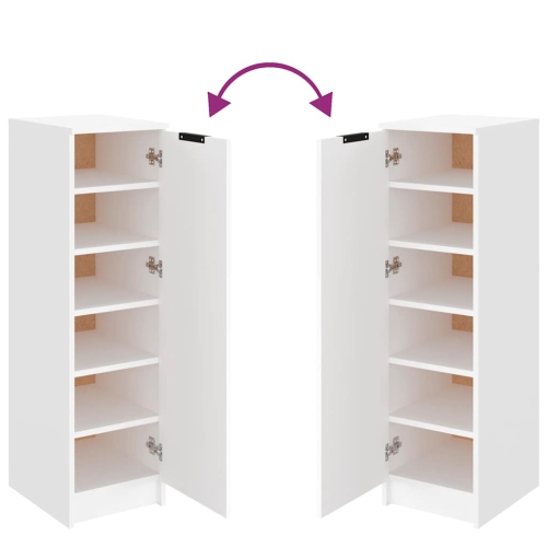 Meuble pour chaussures VIdaXL en bois d'ingénierie blanc 30 x 35 x 35 po de 100 cm
