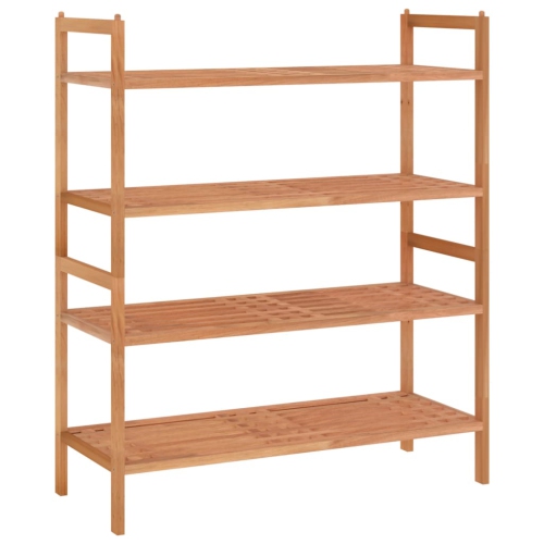 VIDAXL  Shoe Racks 2 PCs 69X27X41 Cm Solid Wood Walnut