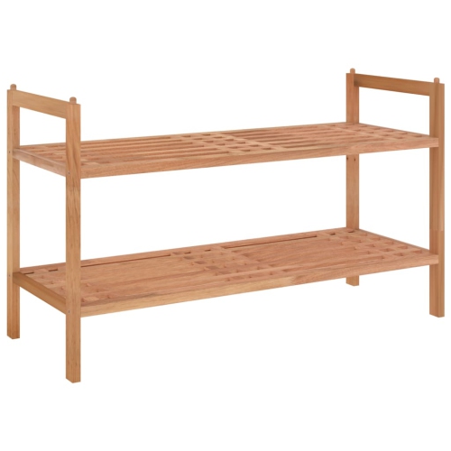 VIDAXL  Shoe Rack 69X27X41 Cm Solid Wood Walnut