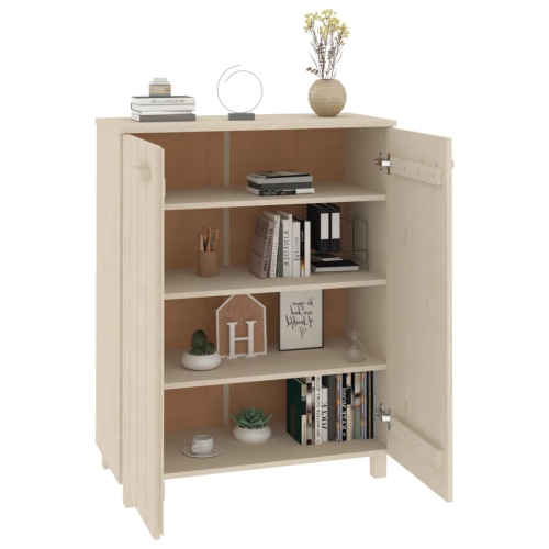 Meuble à chaussures VidaXL HABAR, brun miel, 85x40 x 40 po, pin massif de 108&nbsp;cm