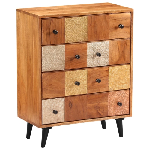 vidaXL Chest of Drawers 60x30x75 cm Solid Acacia Wood