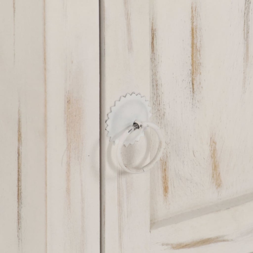 vidaXL Bedside Cabinet White 40x30x50 cm Solid Mango Wood