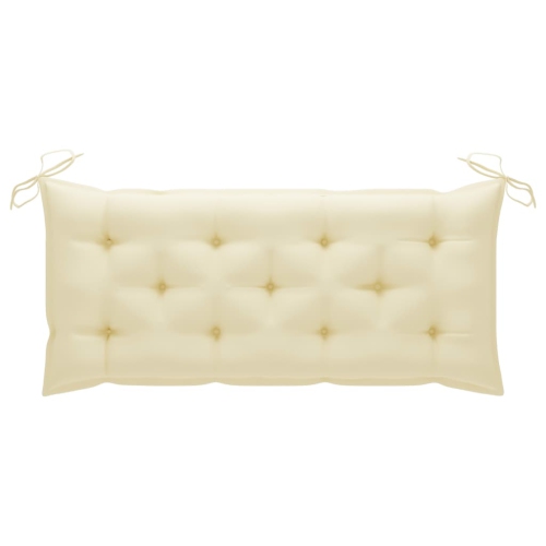 vidaXL Folding Garden Bench with Cushion 118 cm Bamboo