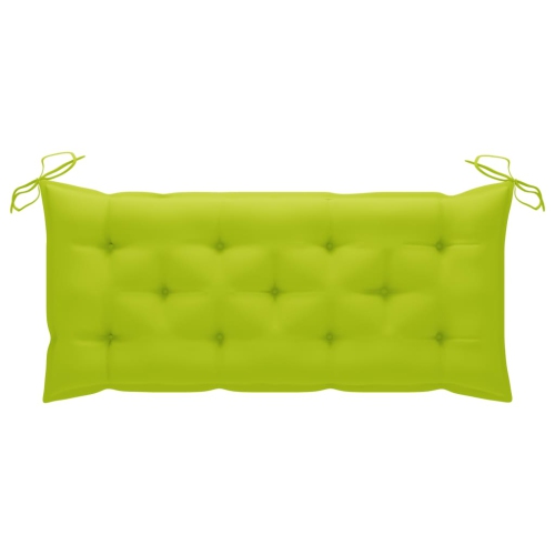 Banc de jardin vidaXL avec coussin en bambou 120&nbsp;cm