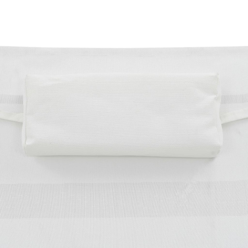 vidaXL Sun Lounger with Pillow Poly Rattan Black