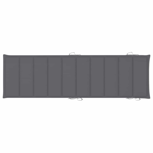 vidaXL Rocking Sun Lounger with Cushion Solid Teak Wood