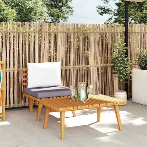 vidaXL 2 Piece Garden Lounge Set with Cushions Solid Acacia Wood