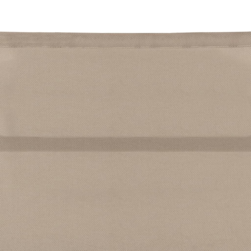 vidaXL Sun Lounger Textilene and Aluminium Cream