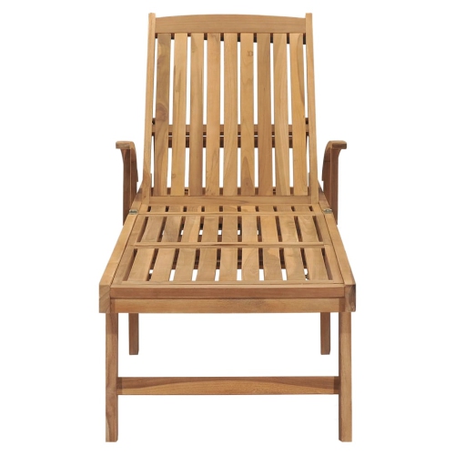 vidaXL Sun Lounger Solid Teak Wood