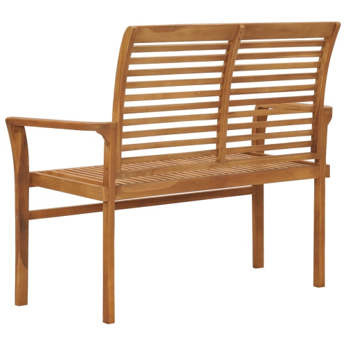 vidaXL Garden Bench 112 cm Solid Teak Wood