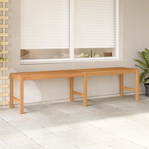 vidaXL Patio Bench, Indoor/Outdoor for Entryway, Garden, Solid Teak Wood, 70.9"x15.7"x17.7" Brown