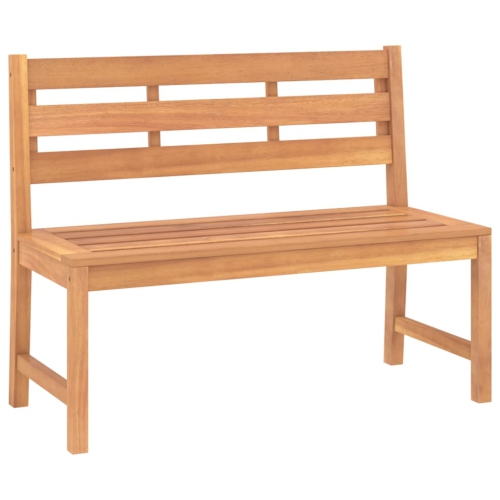 VIDAXL  Garden Bench 114 Cm Solid Teak Wood