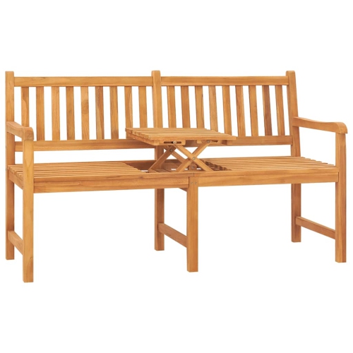 VIDAXL  3-Seater Garden Bench With Table 150 Cm Solid Teak Wood