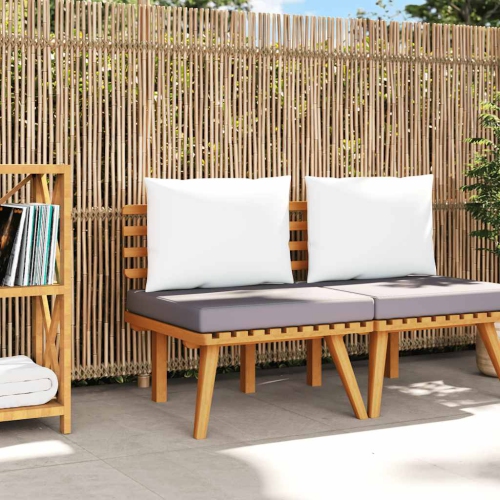vidaXL Garden Chair with Cushions Solid Acacia Wood