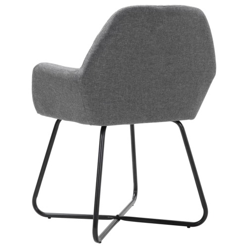 vidaXL Dining Chairs 6 pcs Dark Grey Fabric