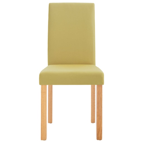 vidaXL Dining Chairs 4 pcs Green Fabric