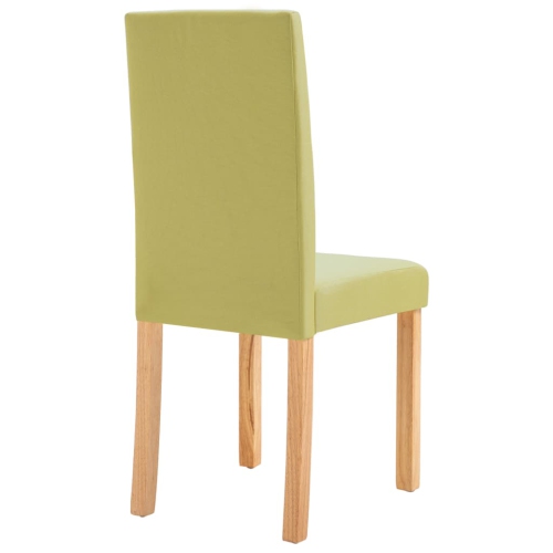 vidaXL Dining Chairs 4 pcs Green Fabric
