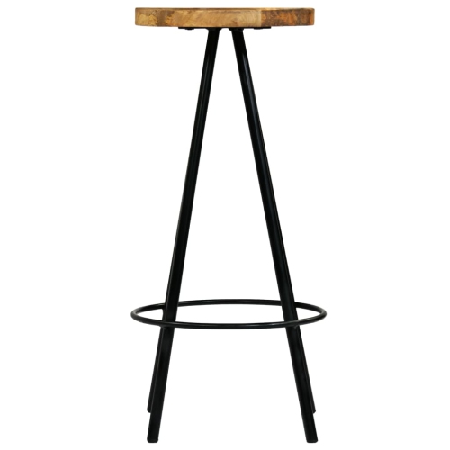 vidaXL Bar Stools 2 pcs Solid Mango Wood