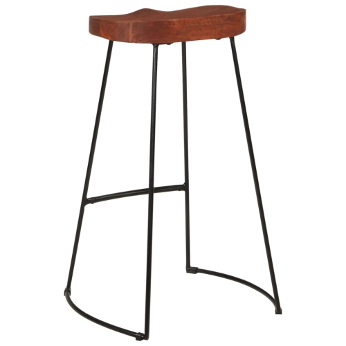 vidaXL Gavin Bar Stools 2 pcs 50x40x78 cm Solid Wood Mango