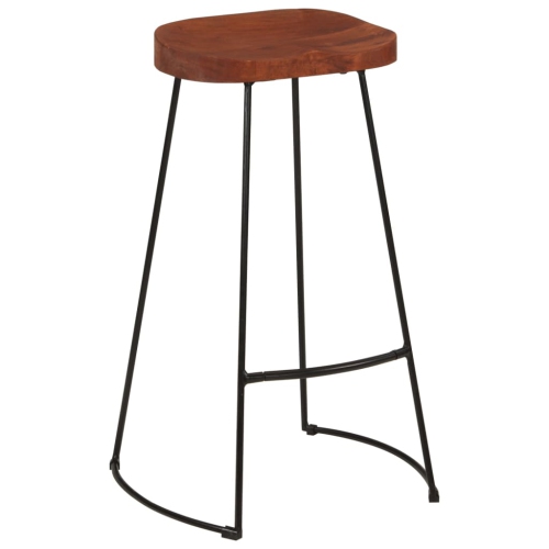 vidaXL Gavin Bar Stools 2 pcs 50x40x78 cm Solid Wood Mango