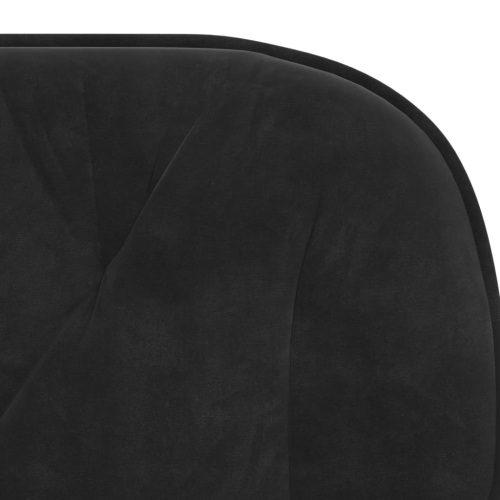 vidaXL Dining Chairs 2 pcs Black Velvet