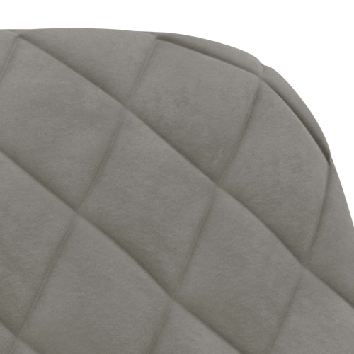 vidaXL Swivel Dining Chairs 2 pcs Light Grey Velvet