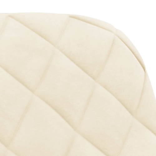 vidaXL Swivel Dining Chairs 2 pcs Cream Velvet