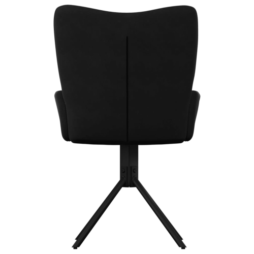 vidaXL Swivel Dining Chairs 2 pcs Black Velvet
