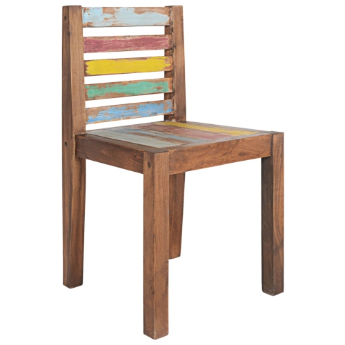 vidaXL Dining Chairs 2 pcs Solid Reclaimed Wood