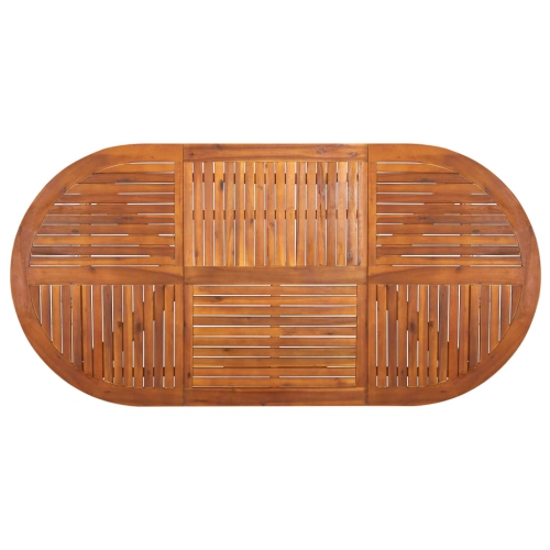 vidaXL Garden Table 201x100x75 cm Solid Acacia Wood