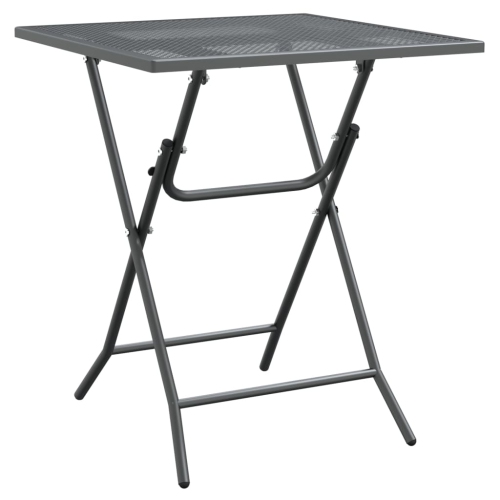 vidaXL Garden Table 60x60x72 cm Expanded Metal Mesh Anthracite