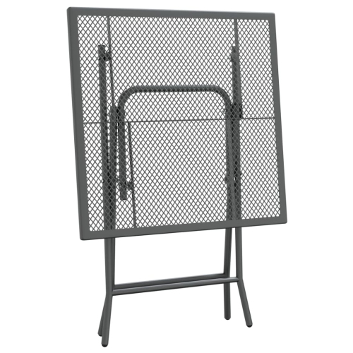 vidaXL Garden Table 60x60x72 cm Expanded Metal Mesh Anthracite