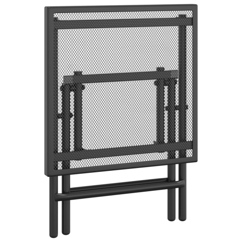 vidaXL Folding Garden Table Anthracite 38x38x38 cm Steel Mesh