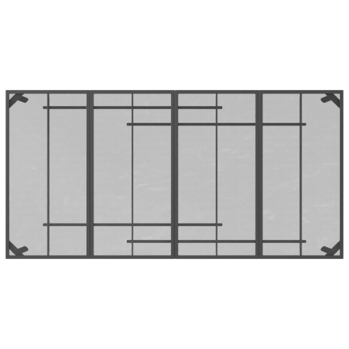 vidaXL Garden Table Anthracite 200x100x72 cm Steel Mesh