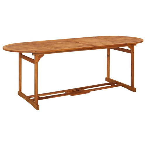 VIDAXL  Garden Dining Table 220X90X75 Cm Solid Acacia Wood