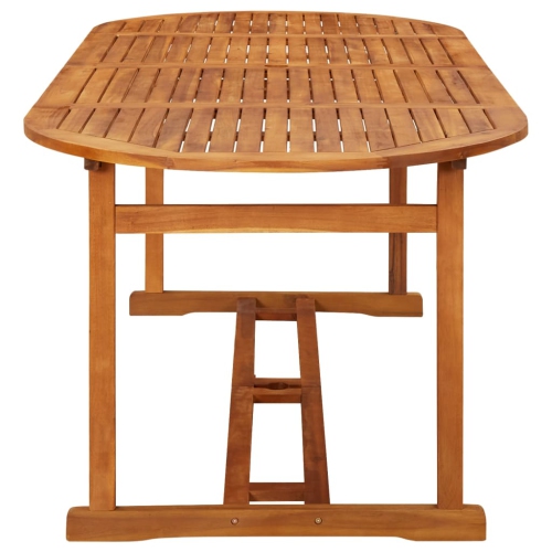 vidaXL Garden Dining Table 220x90x75 cm Solid Acacia Wood
